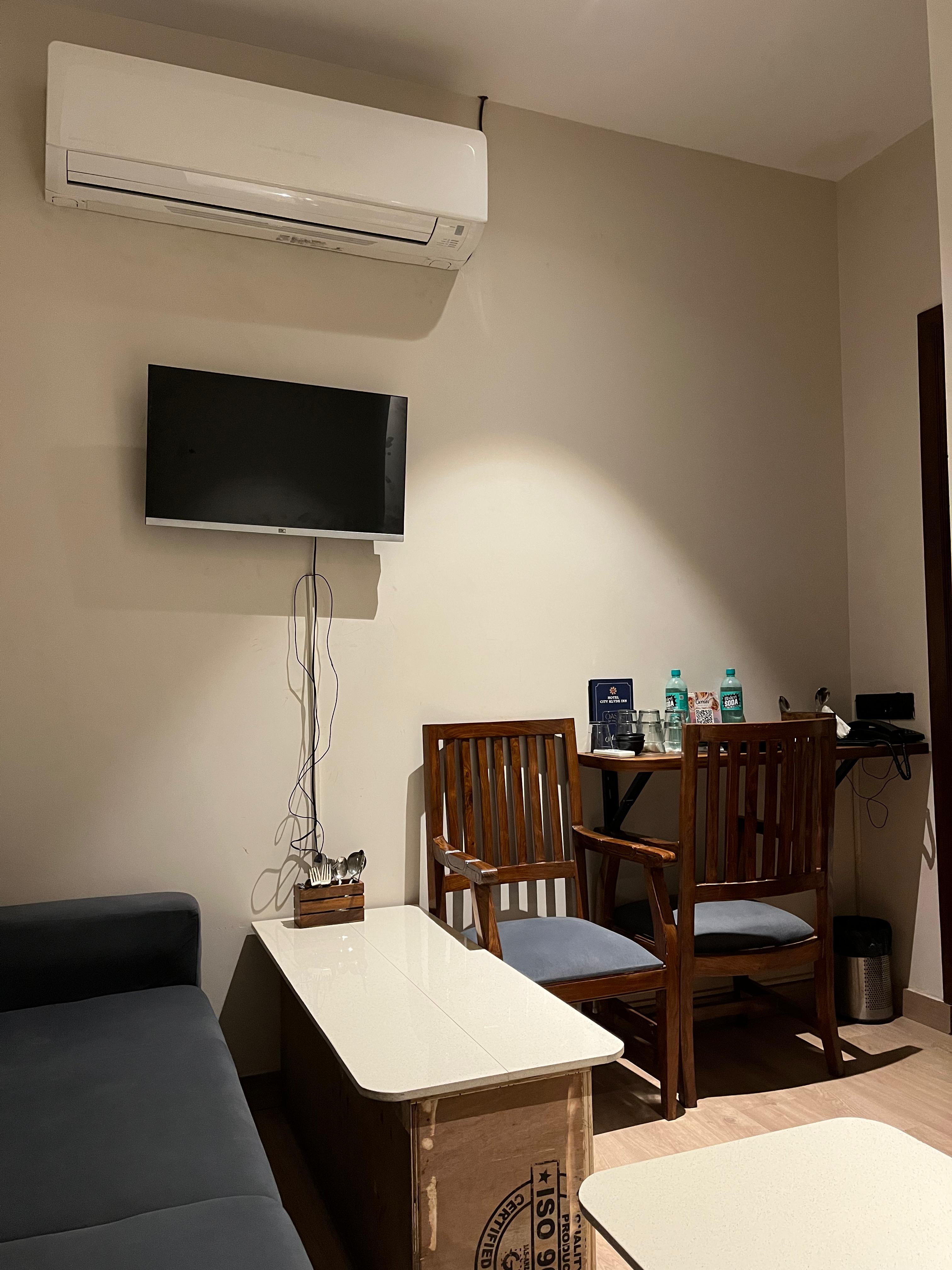 Lounge section at Hotel City Klyde Inn near Golden Temple near Bus Stand Amritsar