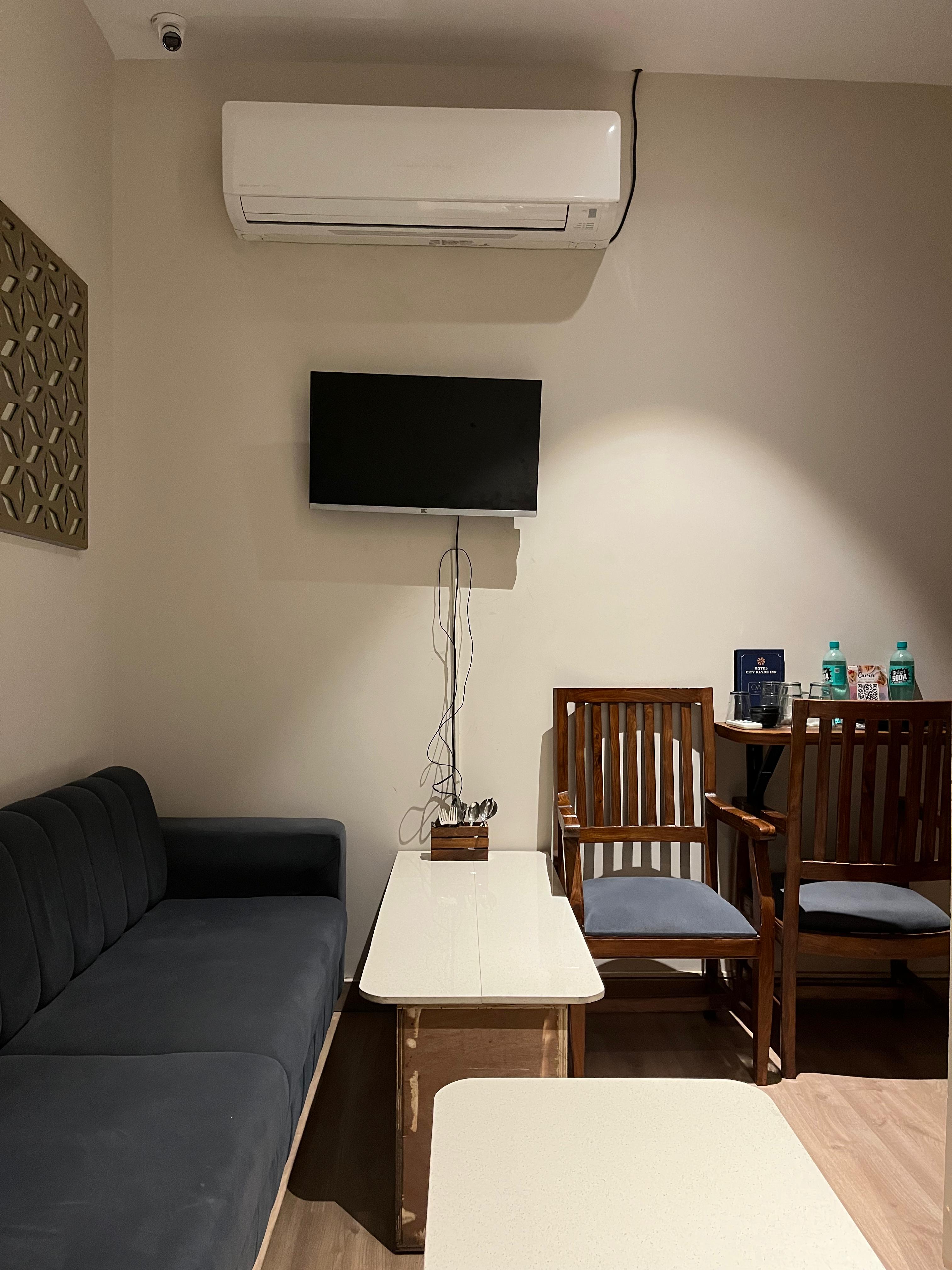 Lounge section at Hotel City Klyde Inn near Golden Temple near Bus Stand Amritsar