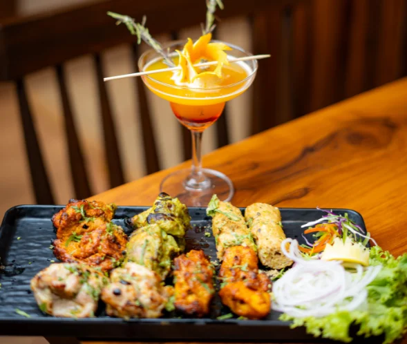 Delicious Indian curries served at Hotel City Klyde Inn rooftop restaurant near Golden Temple Amritsar