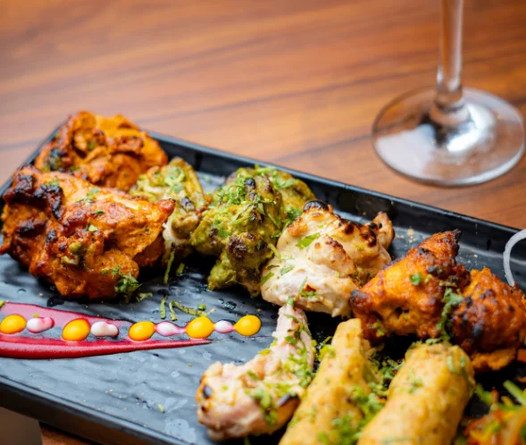 Delicious Indian curries served at Hotel City Klyde Inn rooftop restaurant near Golden Temple Amritsar