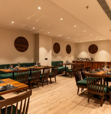 Elegant dining area at Hotel City Klyde Inn in Amritsar