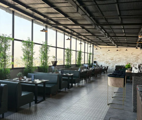 Rooftop Restaurant at Hotel City Klyde Inn near Golden Temple Amritsar